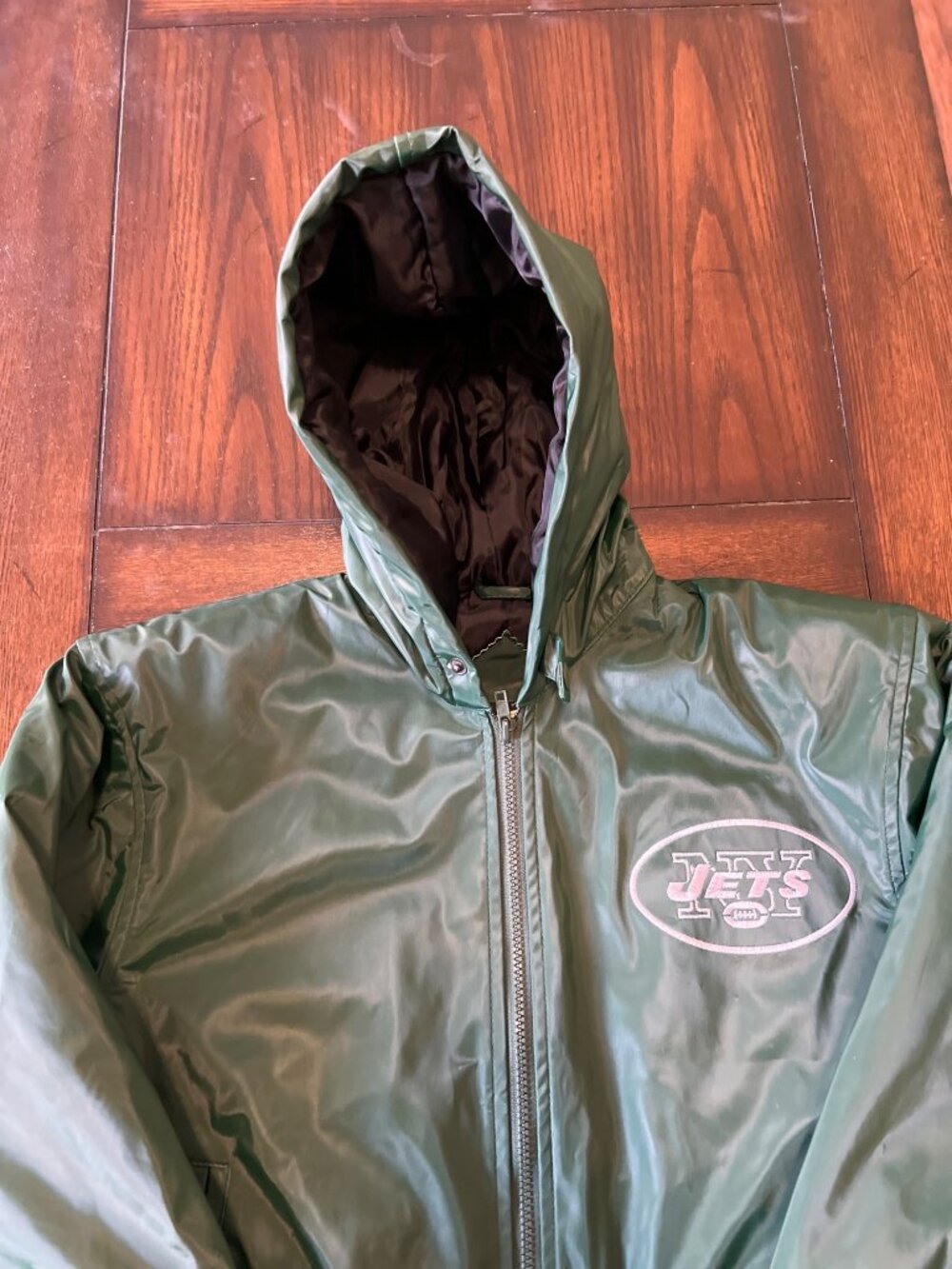 Vintage Play Football NFL NY Jets Youth Childrens Coat sz Medium 8/10 Boy Unisex - Picture 3 of 8